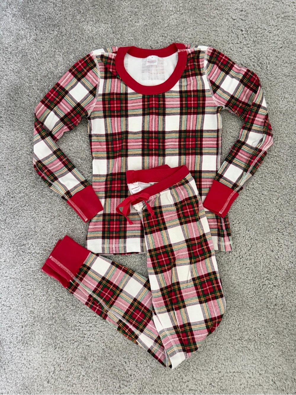 Women’s Hanna Andersson Red and White Plaid Christmas Pajama Set